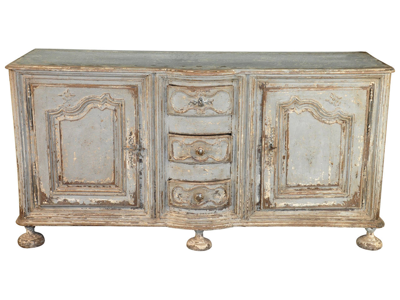 French 17th Century Painted Louis XIV Style Buffet