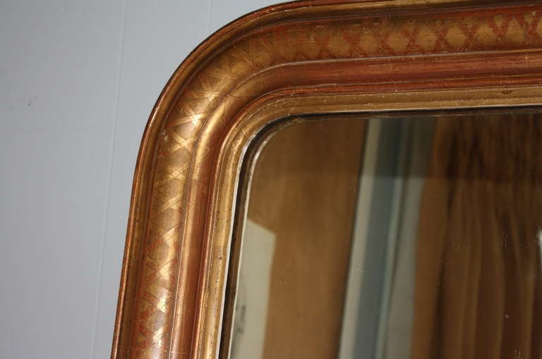French Antique Louis Philippe Mirror From the Mid 19th Century 3