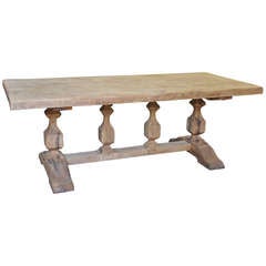 Early 20th Century French Monastery Table In Oak