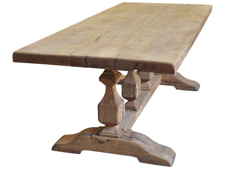 Early 20th Century French Monastery Table In Oak In Good Condition In Atlanta, GA