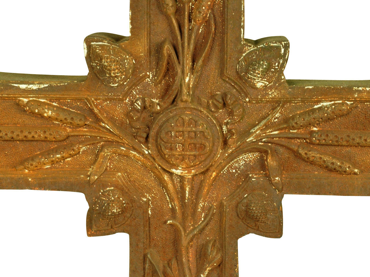 French Late 19th Century Crucifix In Cast Iron 5