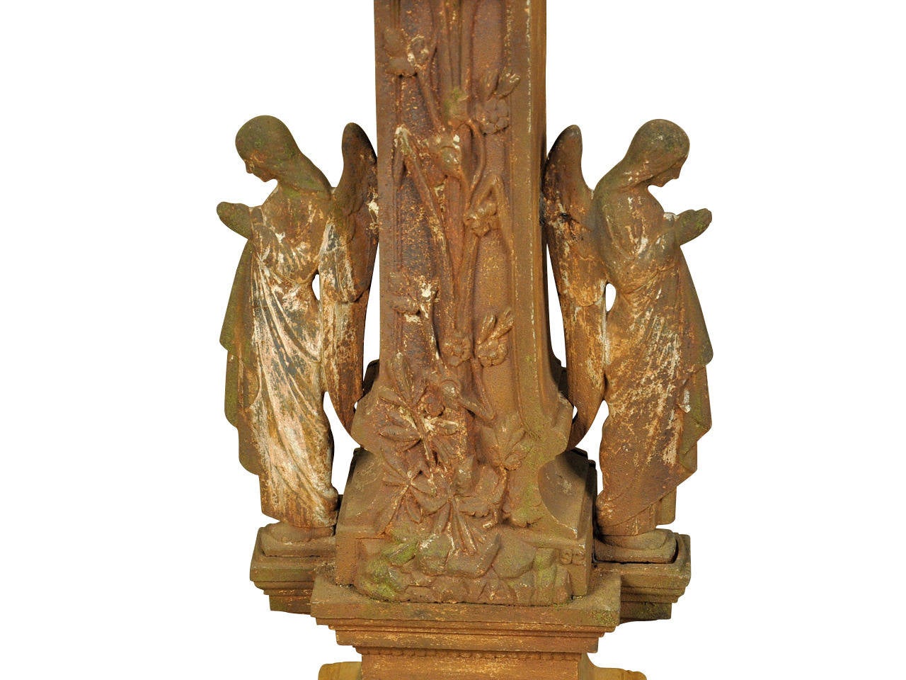 French Late 19th Century Crucifix In Cast Iron 4