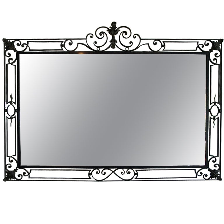 Black Iron Mirror at 1stdibs