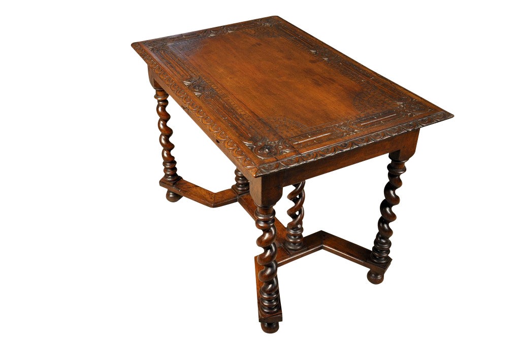 French Mid 19th Century Louis XIII Style Central Table/Desk