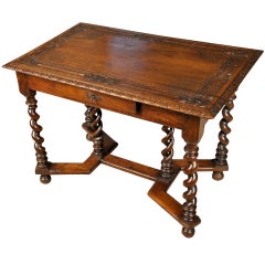 French Mid 19th Century Louis XIII Style Central Table/Desk