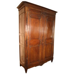 French Used Louis XVI Style Armoire In Walnut