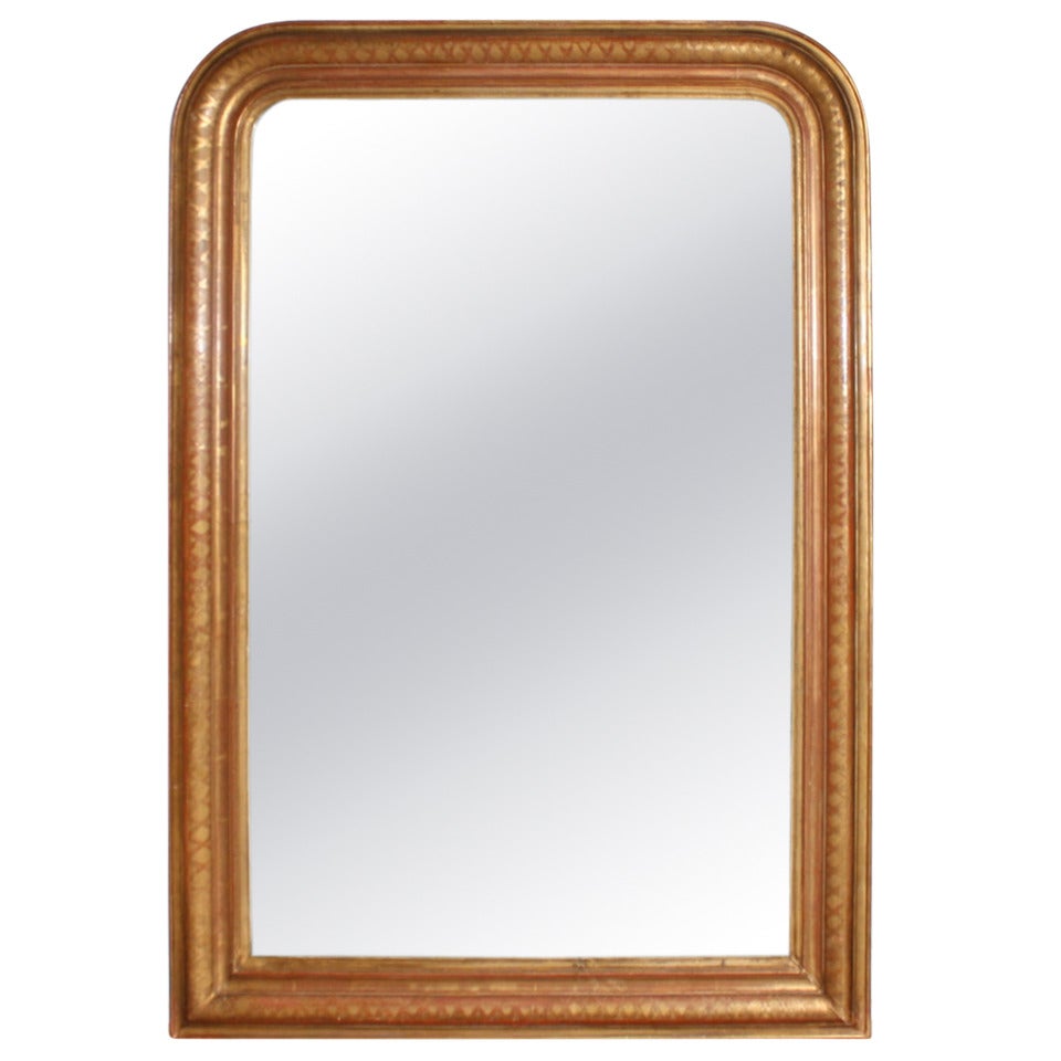 French Antique Louis Philippe Mirror From the Mid 19th Century