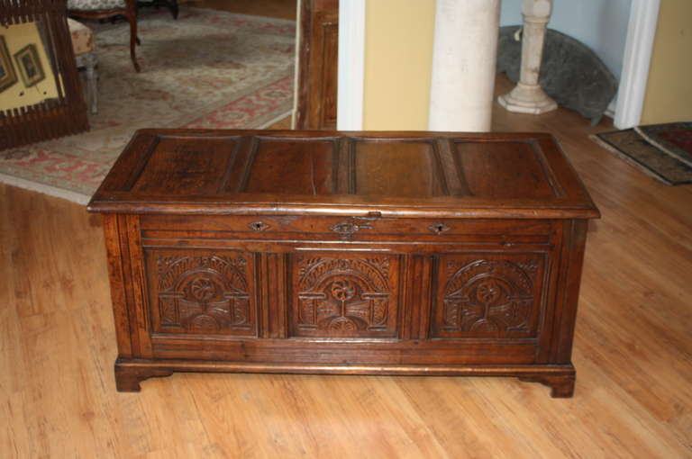 Late 18th Century English Coffer in Oak