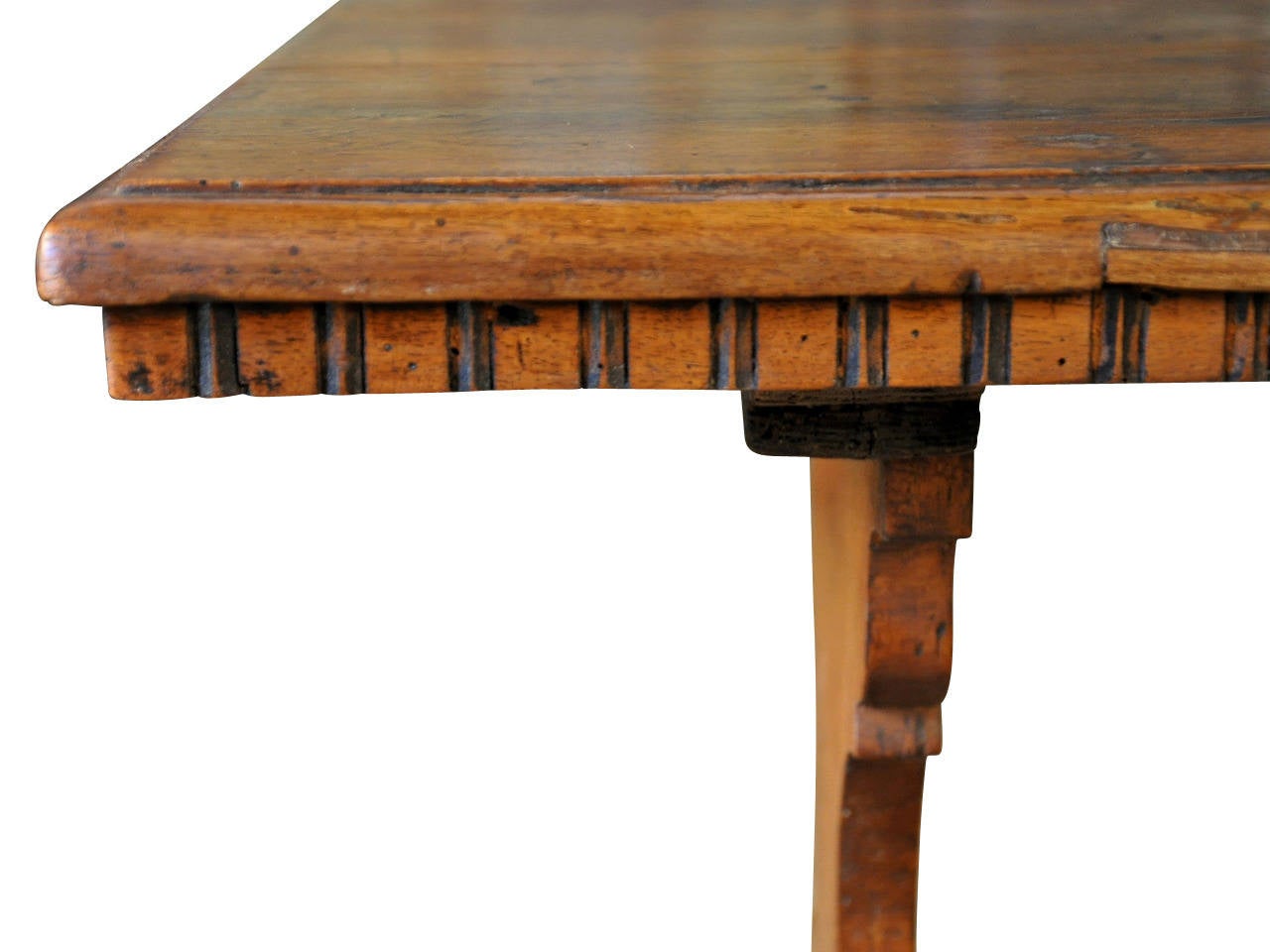 Late 18th Century Italian Trestle Table or Console in Walnut 3
