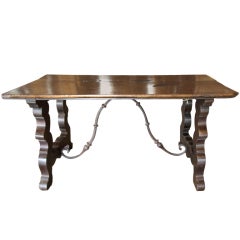 Early 18th Century Spanish Antique Farm Table