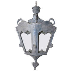 Late 19th Century Italian Zinc Lantern