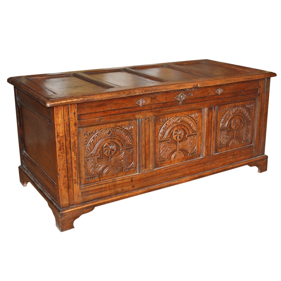 Late 18th Century English Coffer in Oak