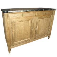 French Louis XVI Style Buffet With Marble Top
