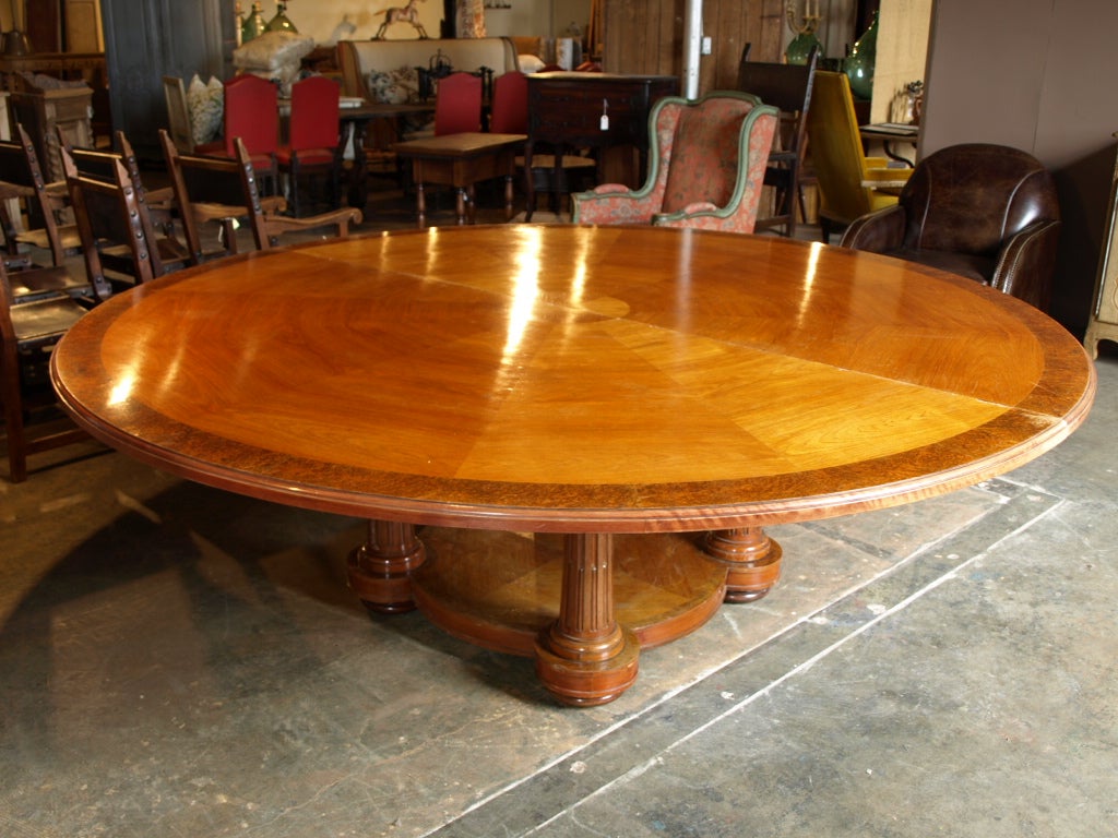 Antique Spanish Round Conference Table