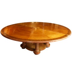 Antique Spanish Round Conference Table
