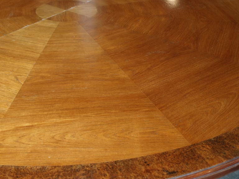 Antique Spanish Round Conference Table In Good Condition In Atlanta, GA