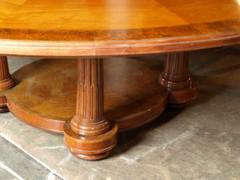 Wood Antique Spanish Round Conference Table