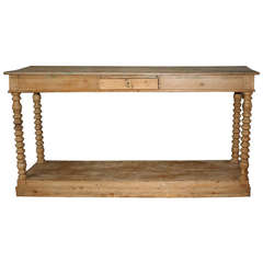 Late 19th Century French Antique Louis Philippe Style Pine Console