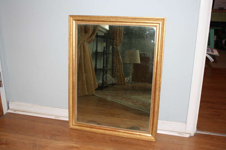 Early 19th Century French Antique Empire Period Mirror in Gilt Wood 6