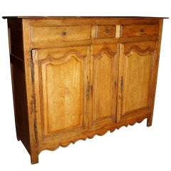 French Antique Louis XIV Style Oak Buffet French Antique Louis XIV Style Oak Buffet