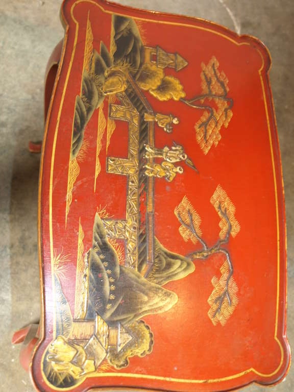 Louis XV Style French Chinoiserie Side Table 2