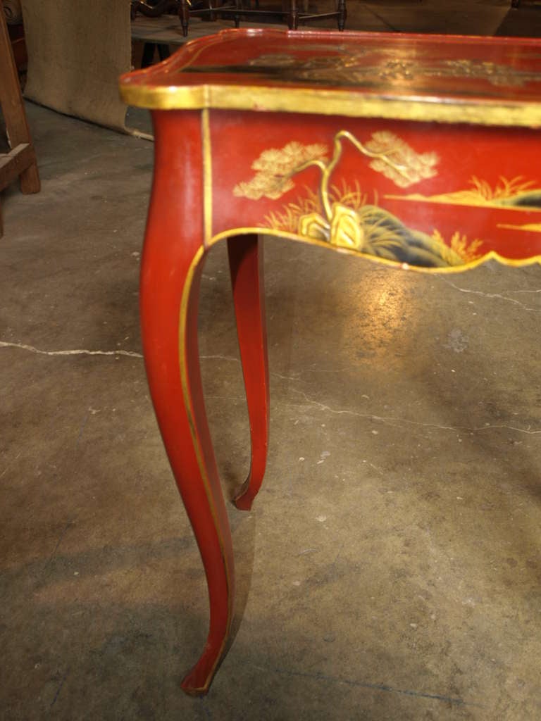 Louis XV Style French Chinoiserie Side Table 6