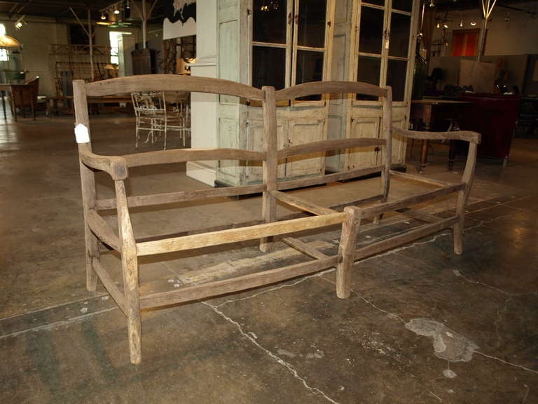 French Late 19th Century Country Style Banquette Frame 3