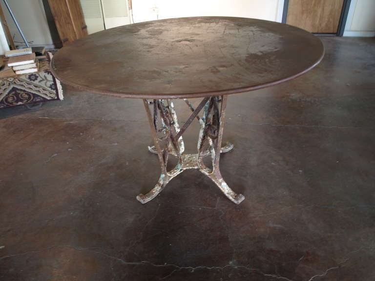 French Iron Garden Table