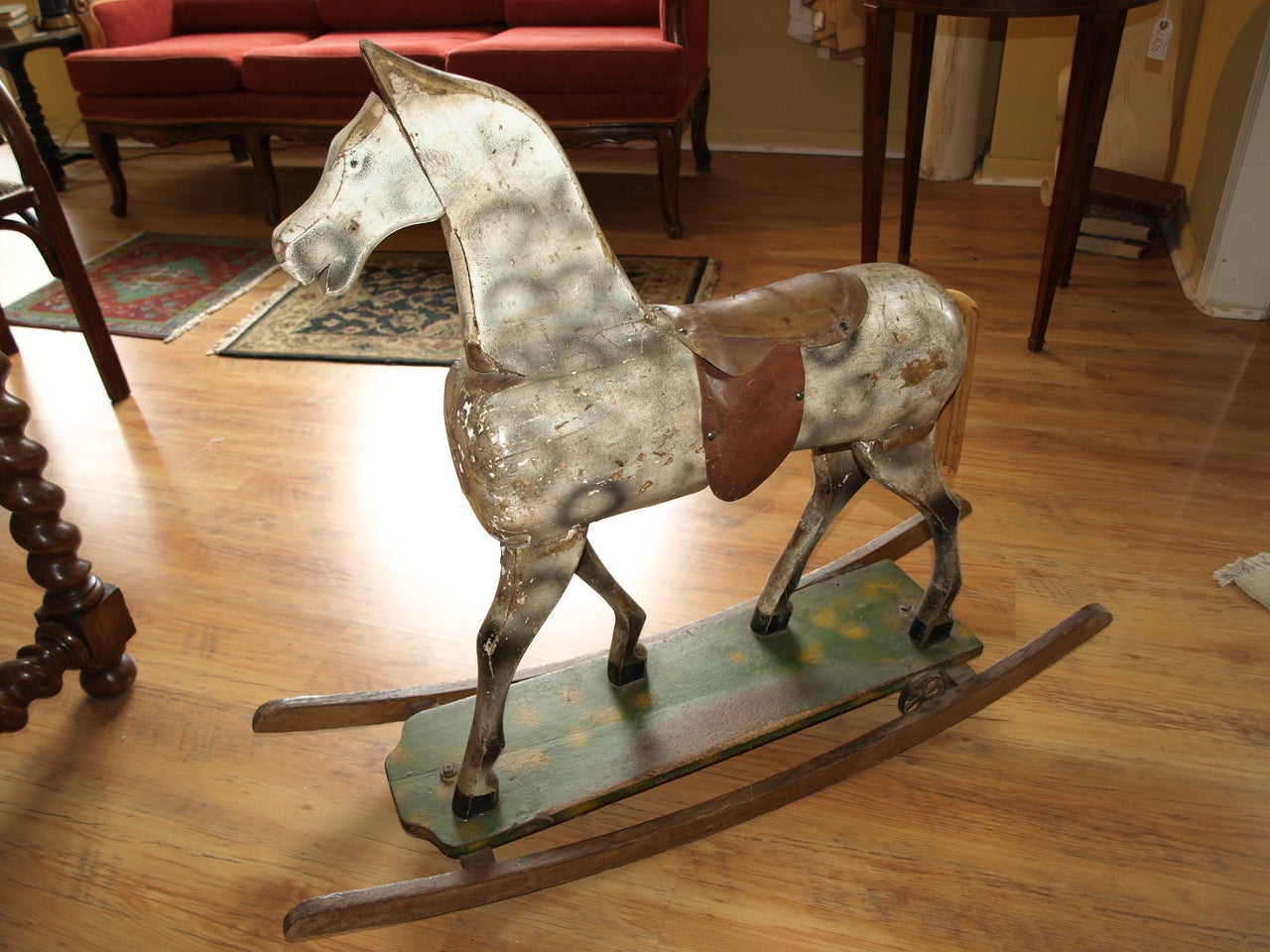 Vintage French Rocking Horse