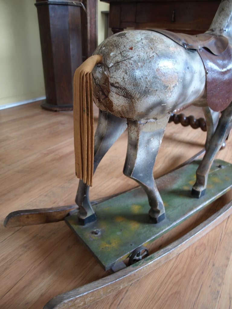 Vintage French Rocking Horse 1