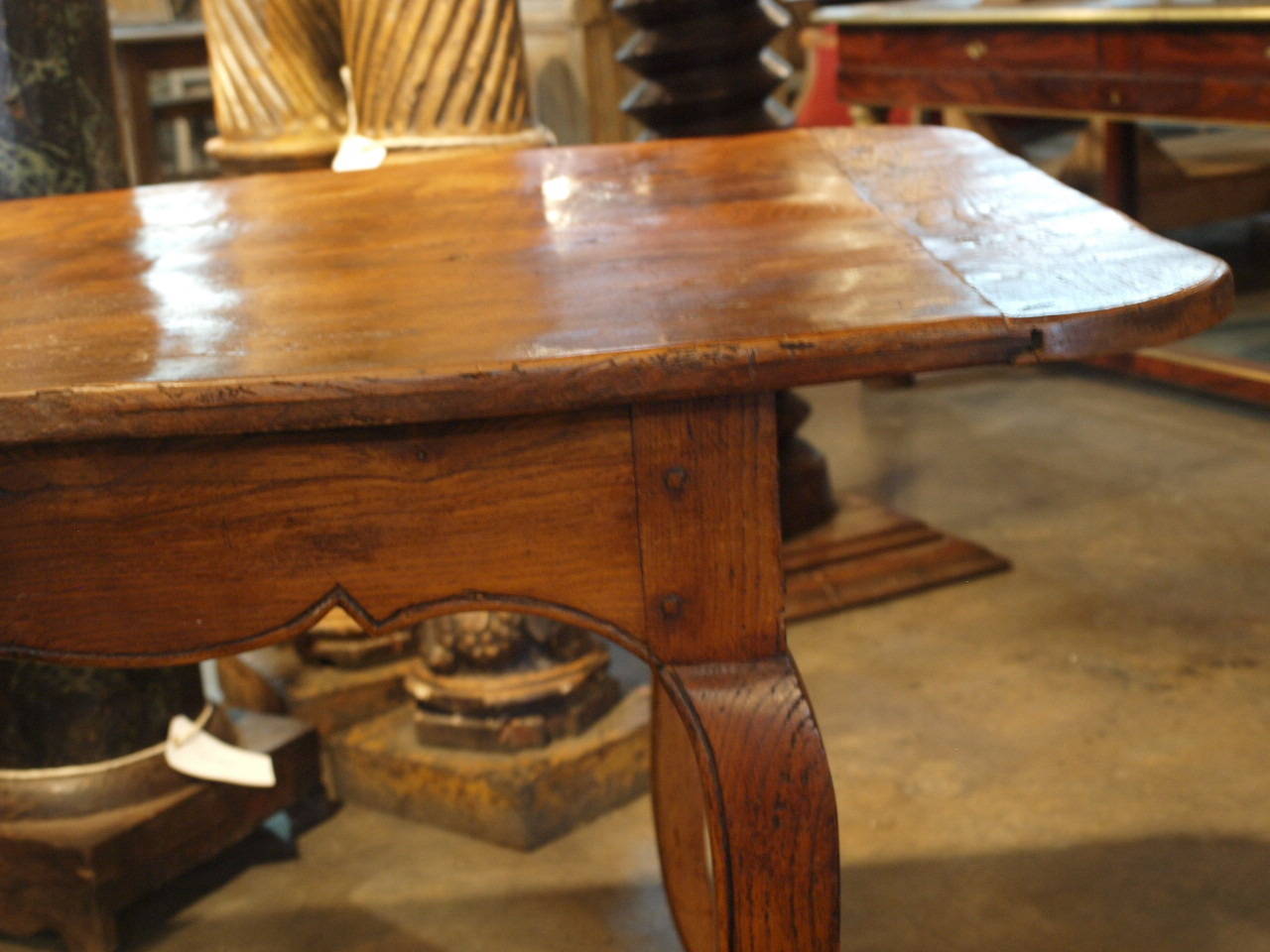 18th Century French Provencale Dining Table in Chestnut 2