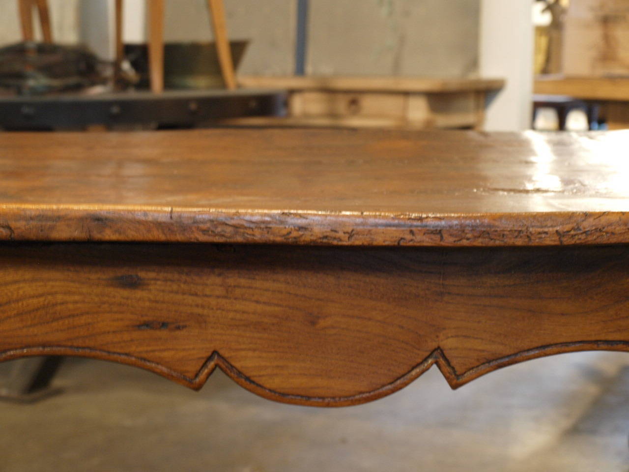 18th Century French Provencale Dining Table in Chestnut 4