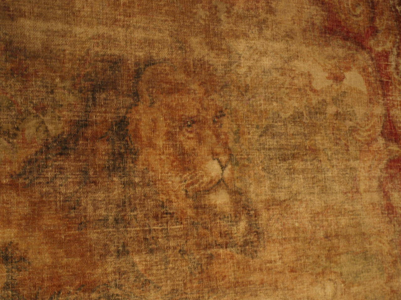 18th Century Italian Needlepoint of a Recumbent Lion 2