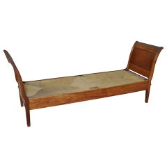 French Directoire Period Day Bed in Cherry Wood