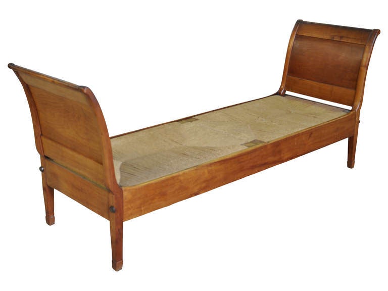 French Directoire Period Day Bed in Cherry Wood