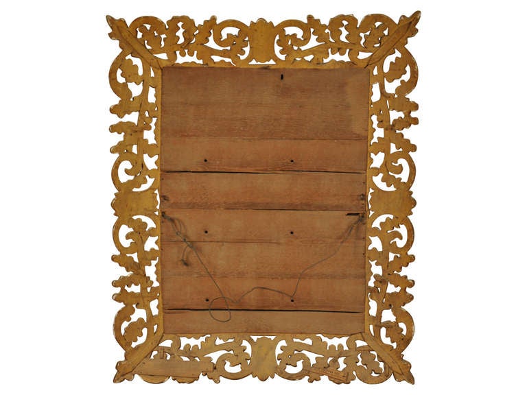 French Antique Early 19th Century Mirror in Gilt Wood 2