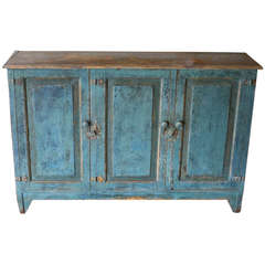 Antique Mid 19th Century Painted Wood Buffet from Portugal