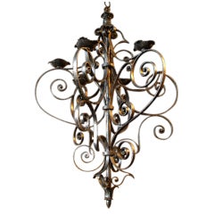 Late 19th Century Italian Iron Chandelier 2