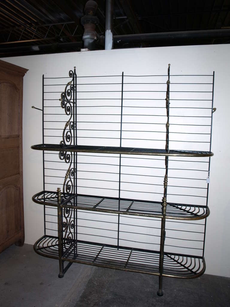 French iron baker's rack from Paris