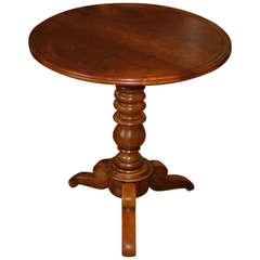 19th Century Louis Philippe Walnut Tilt Top Gueridon