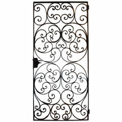 Antique Late 19th Century Iron Gate from Portugal