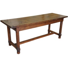 French 19th Century Farm Table in Oak