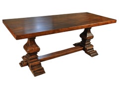 French Monastery Louis XIV Style Table In Walnut