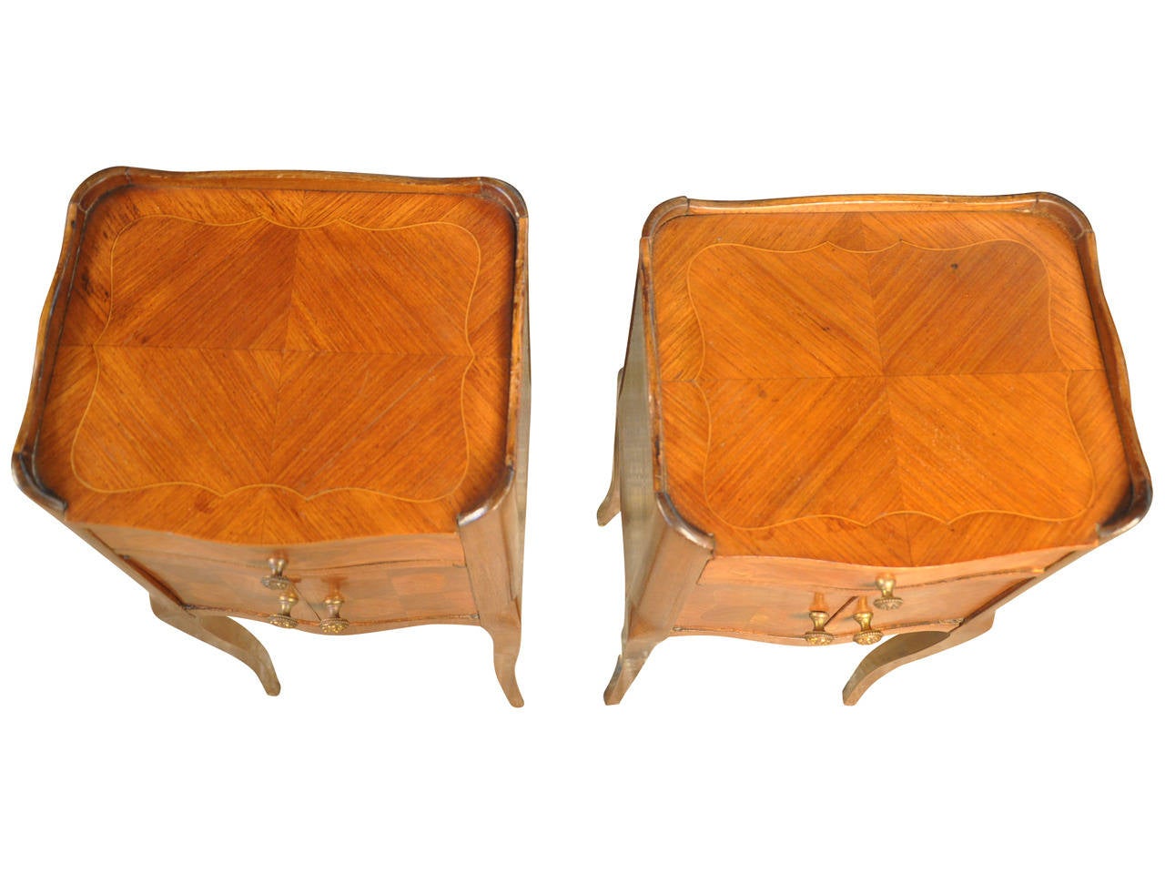 Pair of French 19th Century Louis XV Style Night Stands or Bedside