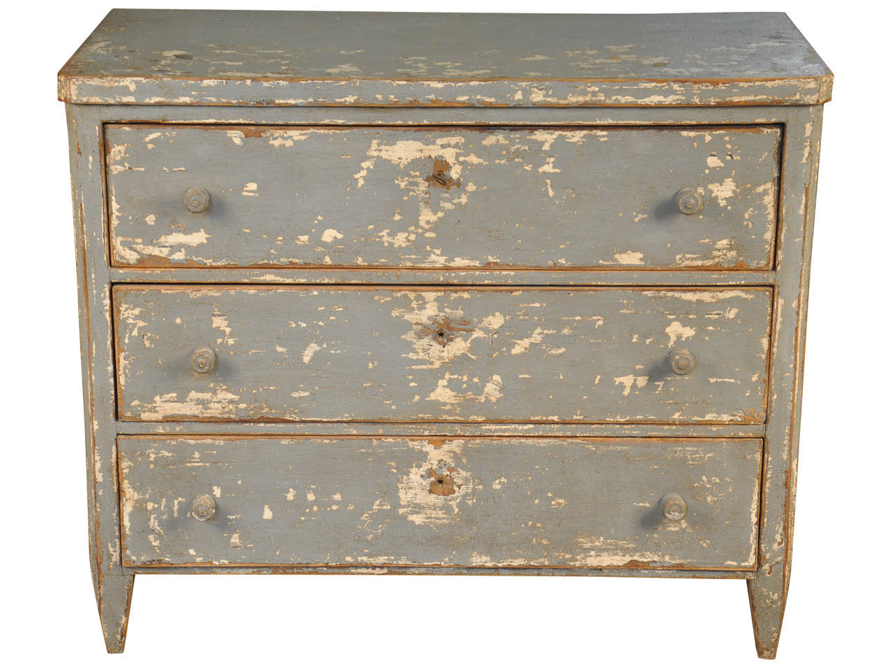19th Century Spanish Commode in Painted Wood