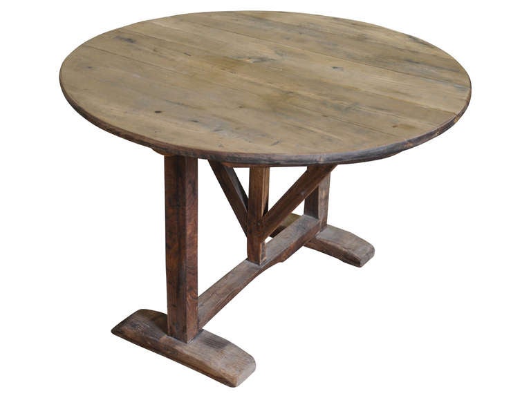 French Antique Wine Tasting Table