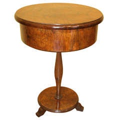 Antique Late 19th Century Round Side Table "Gueridon"