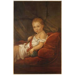 19th Century French Oil on Canvas Painting of the Young Napoleon De Bonaparte 5