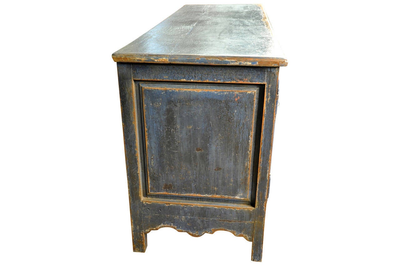 Walnut Exceptional 18th Century Spanish Commode In Painted Wood