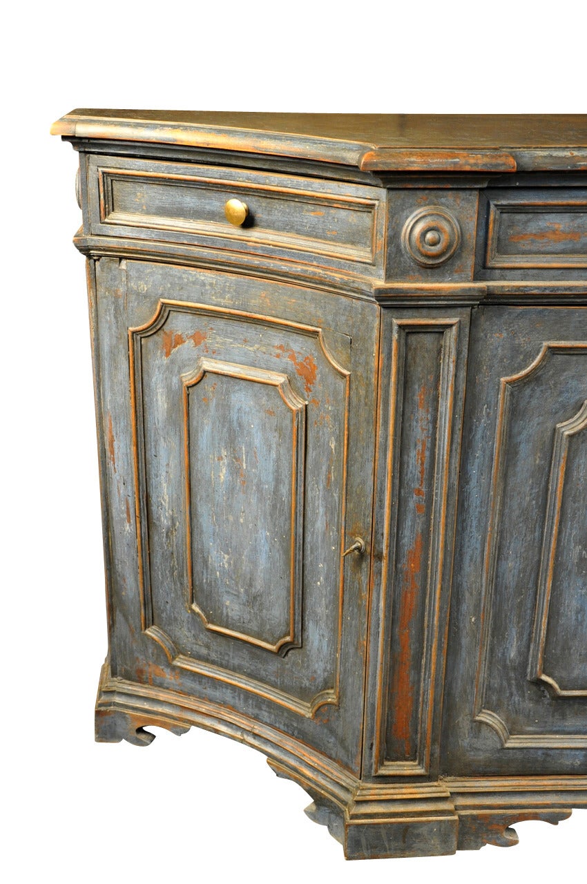 Late 19th Century Italian Credenza In Painted Wood 2